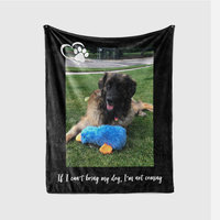 Personalized Pet Photo Quote Blanket