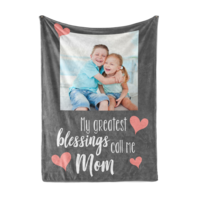 Custom Photo Blanket For Mom
