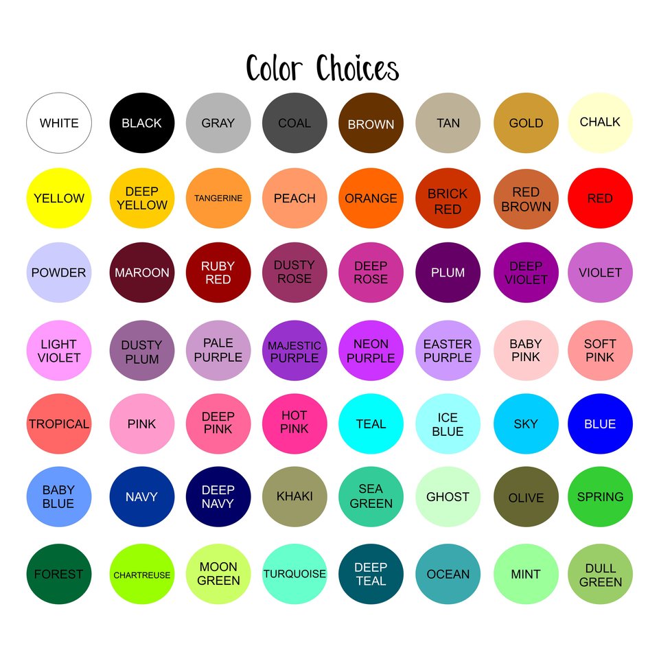 Color Choices - The Blanket Loft