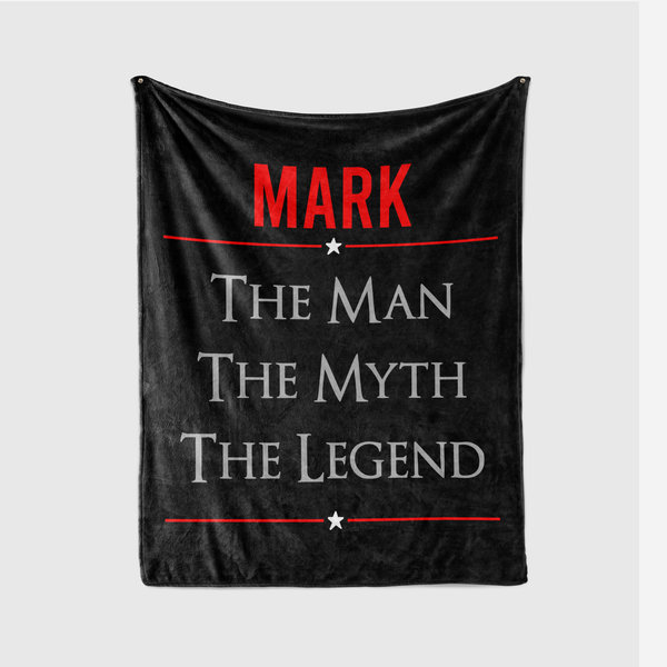 Personalized The Man The Myth The Legend Blanket