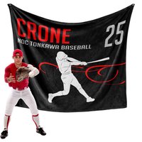 Custom Baseball Team Blanket