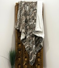 Wild Rabbit Frosted Sand Luxe Minky Blanket