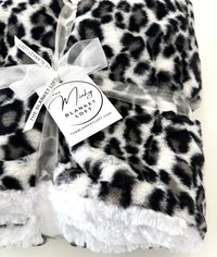 Snow Leopard Luxe Minky Blanket