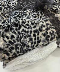 Cheetah Frosted Sand Luxe Minky Blanket