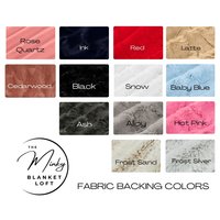 Red Hide Minky Blanket