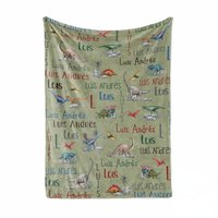 Dinosaur Blanket Personalized