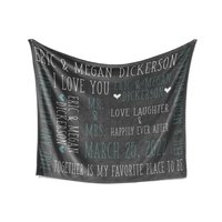 Customized Love Story Blanket