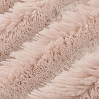 Luxe Cuddle Fawn Rosewater with Shaggy Rosewater 45"x60" XL Travel Minky Blanket