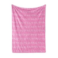 Personalized Name Blanket with Hearts 