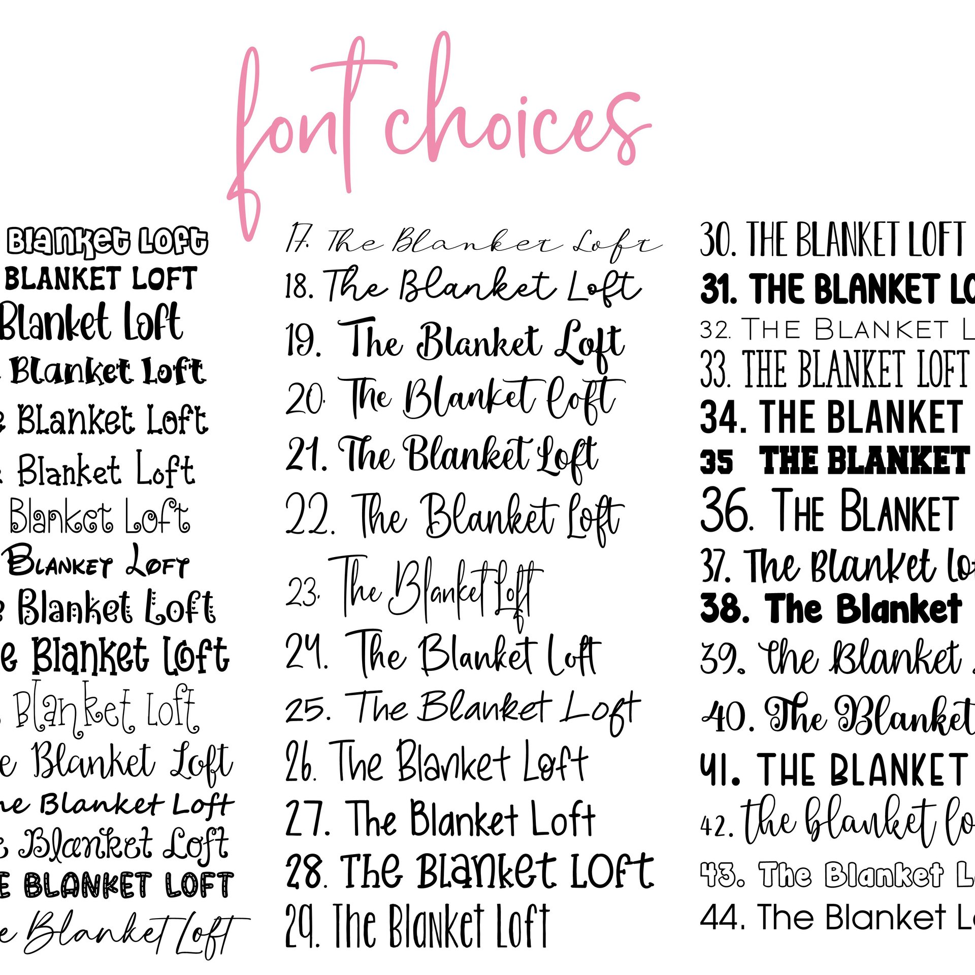 Family Names in a Heart Design Blanket Throw