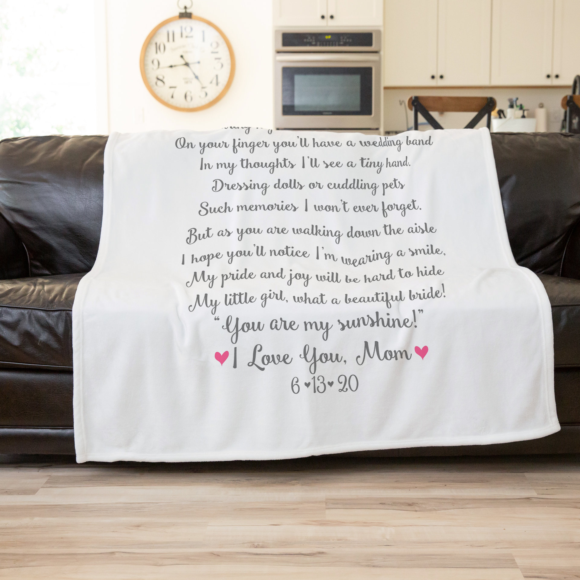 Custom Poem Wedding Blanket