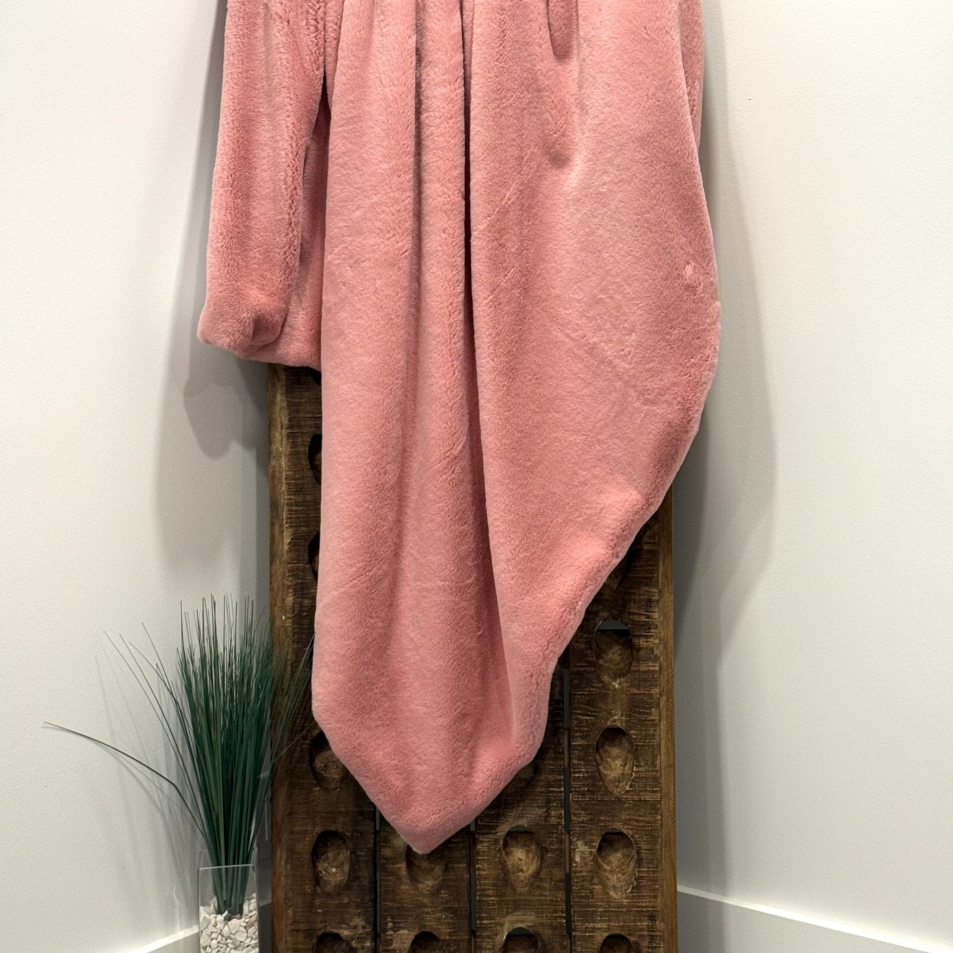 Soft Pink Seal Luxe Minky Blanket
