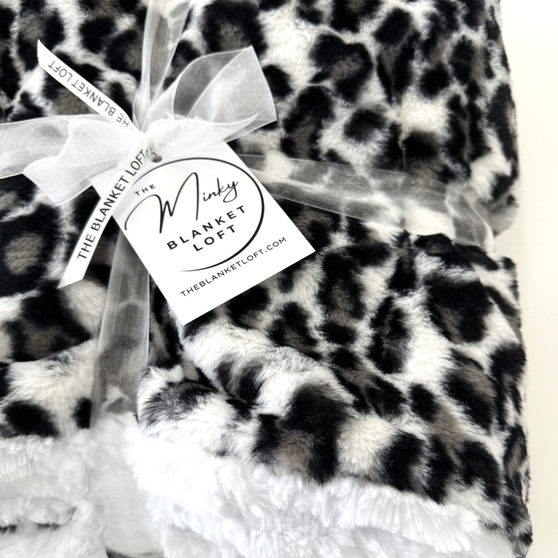 Snow Leopard Luxe Minky Blanket