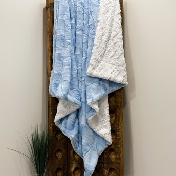 Baby Blue Luxe Minky Blanket
